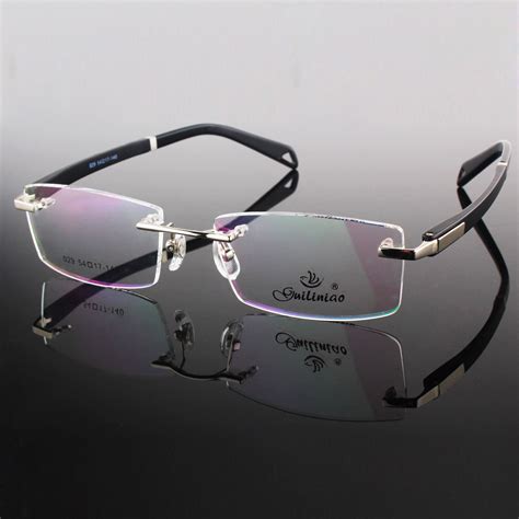 men's designer rimless glasses|rimless prescription glasses for men.